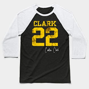 Clark 22 Caitlin Clark signature distressed effect Baseball T-Shirt